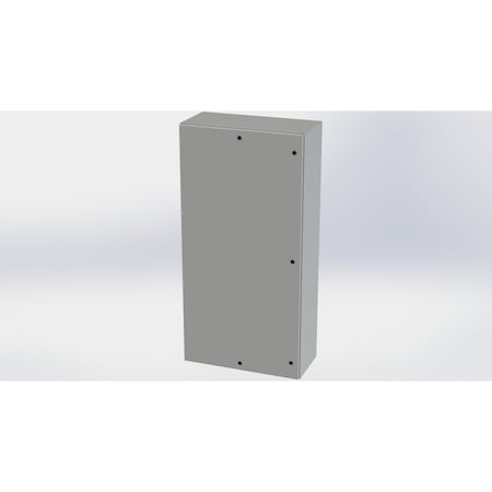 Saginaw Control & Engineering 1/4 Turn Latch Electrical Enclosures, 72 in H, 16 in D, 36 in W, NEMA 3R, 4, 12, 13, Carbon Steel SCE-72EL3616LP